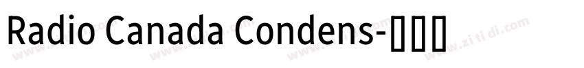 Radio Canada Condens字体转换